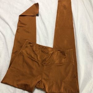 Onzie metallic copper full length legging M/L